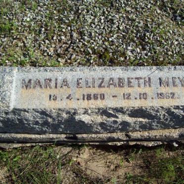 MEYER Maria Elizabeth 1860-1952