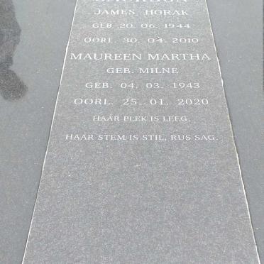 JACKSON James Horak 1944-2010 &amp; Maureen Martha MILNE 1943-2020