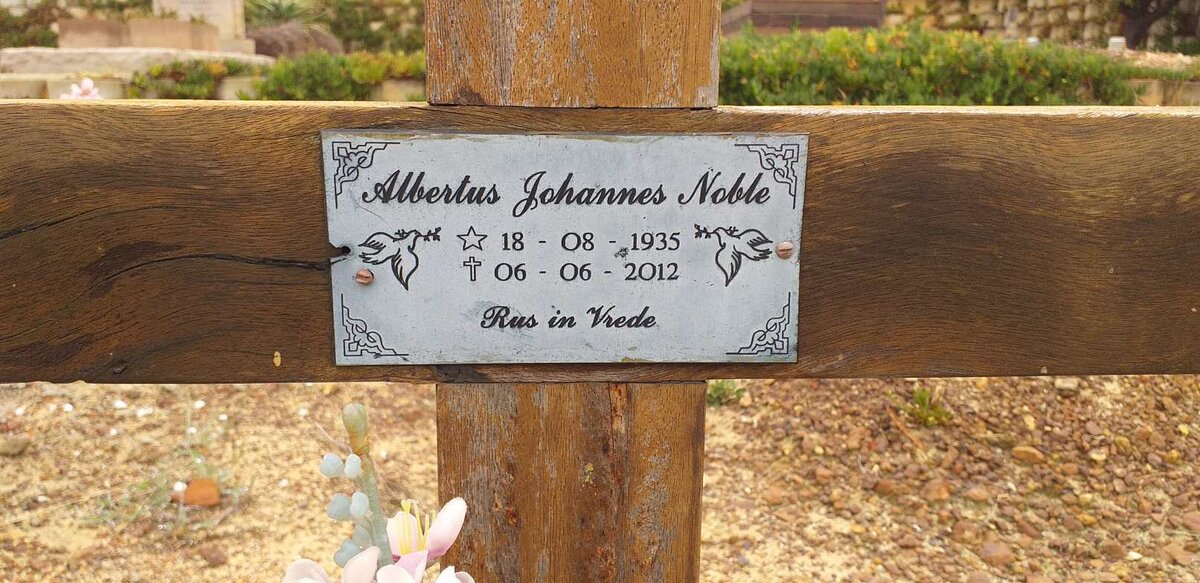 NOBLE Albertus Johannes 1935-2012