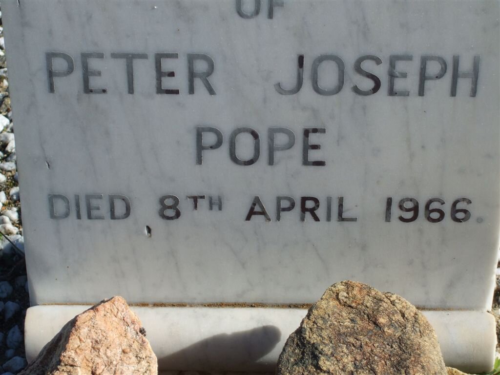 POPE Peter Joseph -1966