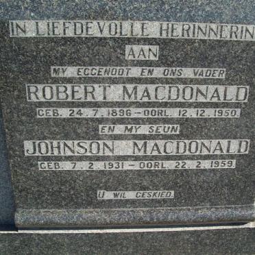 SPENCE Robert MacDonald 1896-1950 :: SPENCE Johnson MacDonald 1931-1959