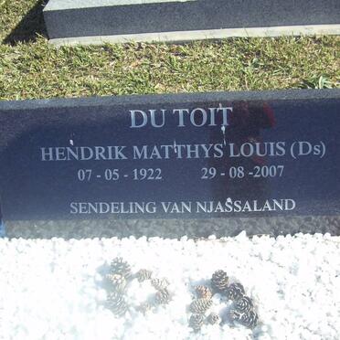 TOIT Hendrik Matthys Louis, du 1922-2007