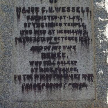 WESSELS C.H. -19?? &amp; Renée -19??