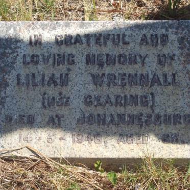 WRENNALL Lilian nee GEARING -1948