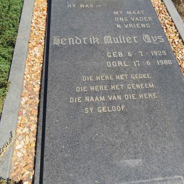 UYS Hendrik Muller 1929-1980