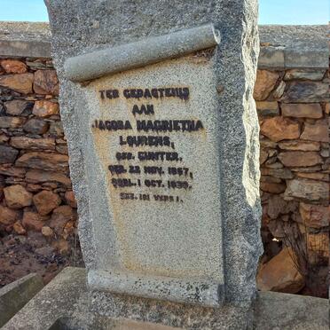 LOURENS Jacoba Magrietha nee GUNTER 1867-1939