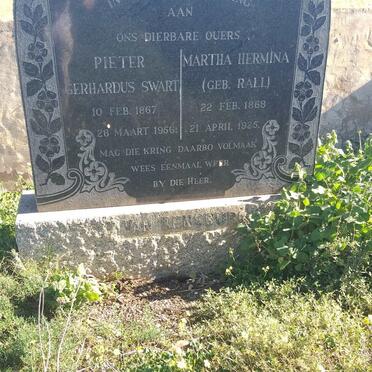RENSBURG Pieter Gerhardus Swart, van 1867-1956 &amp; Martha Hermina RALL 1868-1925