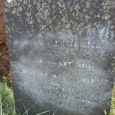 LOURENS Dirk C. 1811-1879