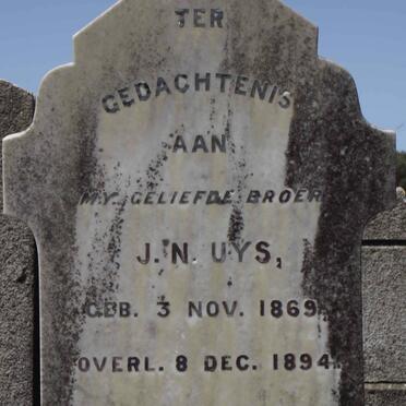 UYS J.N. 1869-1894