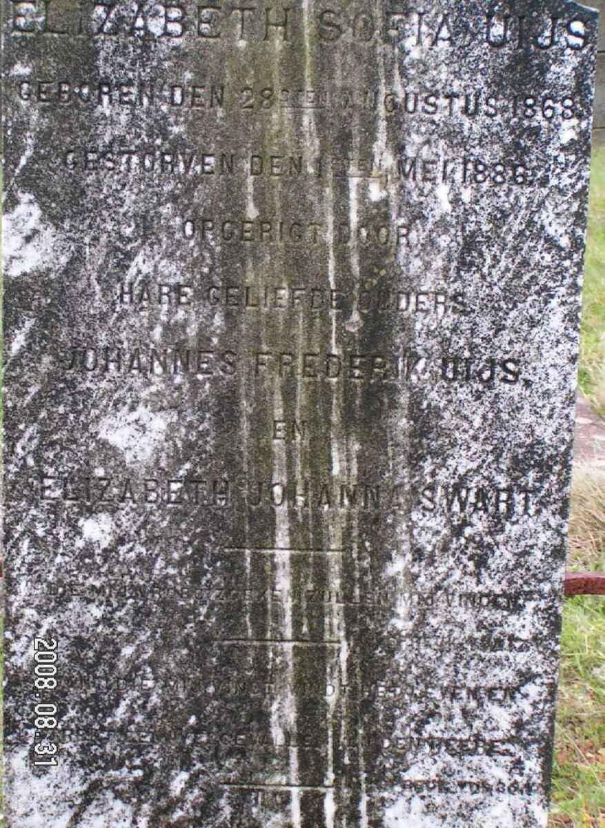 UIJS Elizabeth Sofia 1868-1886