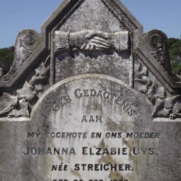 UYS Johanna Elzabie nee STREICHER 1877-1927