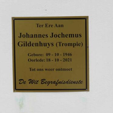 GILDENHUYS Johannes Jochemus 1946-2021