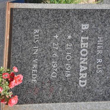 LEONARD B. 1918-1970