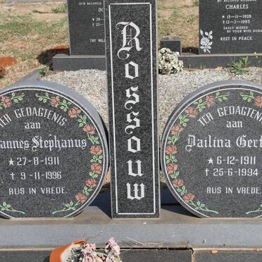 ROSSOUW Johannes Stephanus 1911-1996 &amp; Dailina Gertina 1911-1994