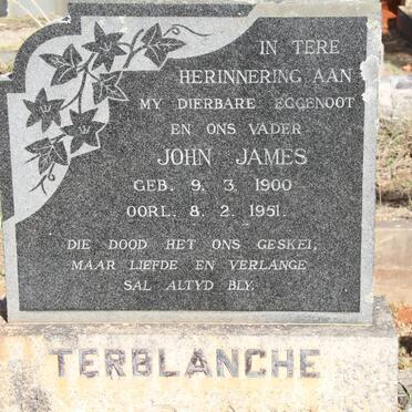 TERBLANCHE John James 1900-1951