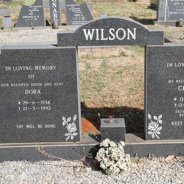 WILSON Charles 1928-1985 &amp; Dora 1934-1992