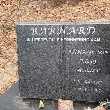 BARNARD Anna-Marie nee JONCK 1952-2017