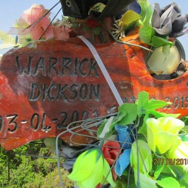 DICKSON Warrick 2001-2015