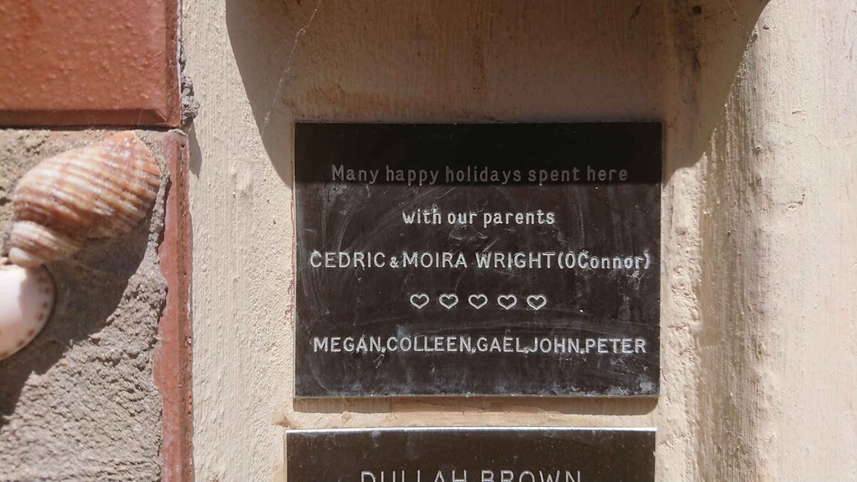 WRIGHT Cedric &amp; Moira O'CONNOR