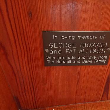 ALLPASS George &amp; Pat