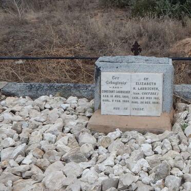 LAUBSCHER Constant 1800-1884 &amp; Elizabeth H. COETZEE 1811-18??