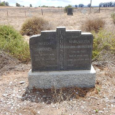 LAUBSCHER Constant Johannes 1842-1921 &amp; Margaretha Maria Fredricka DU TOIT 1852-1931