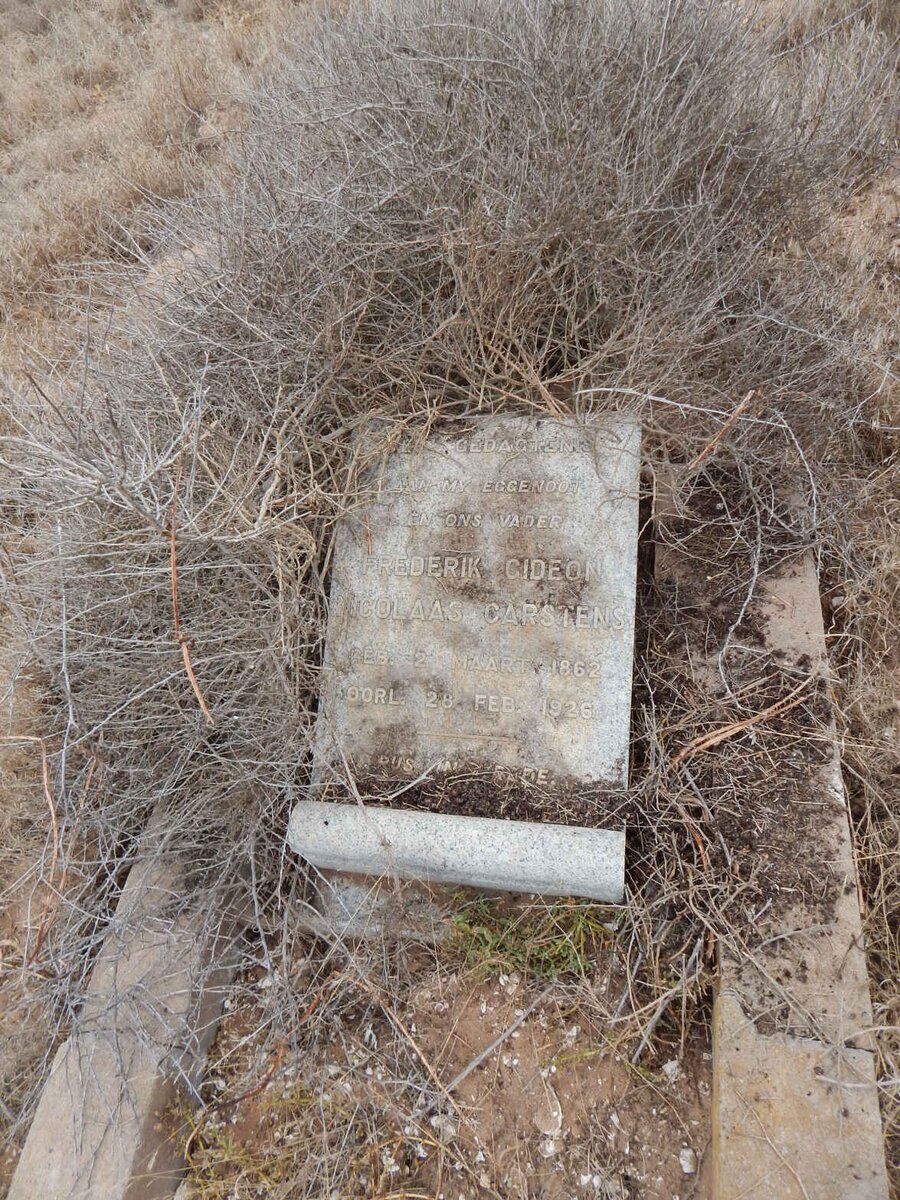 CARSTENS Frederik Gideon Nicolaas 1862-1926