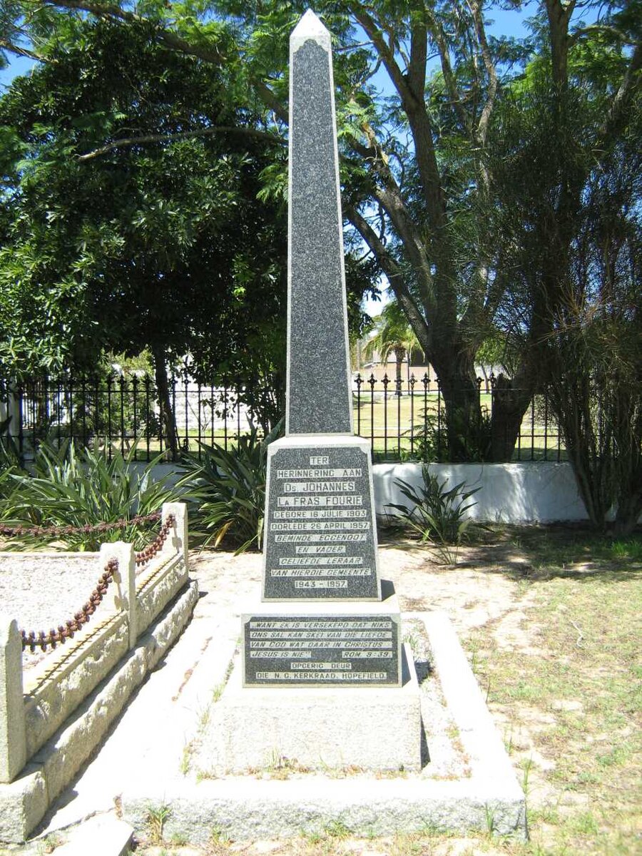 FOURIE Johannes La Fras 1903-1957