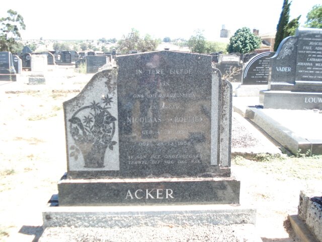 ACKER Nicolaas 1930-1958