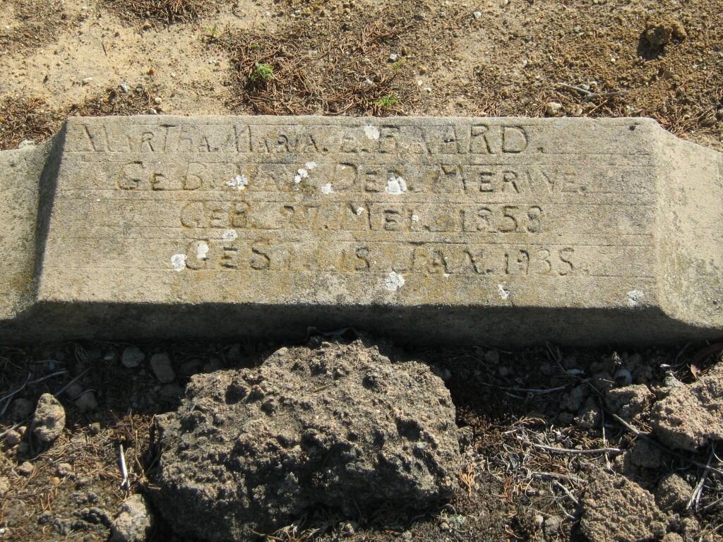 BAARD Martha Maria E. nee VAN DER MERWE 1858-1938