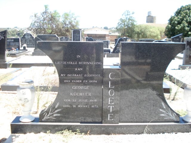 CLOETE George Küchler 1908-1972