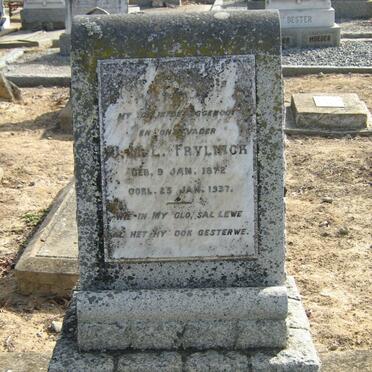 FRYLINCK J.M.L. 1872-1937