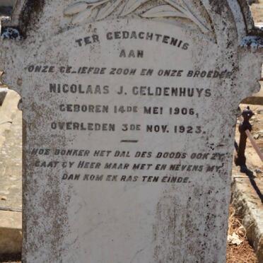 GELDENHUYS Nicolaas J. 1906-1923