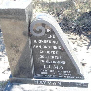 HAYMAN Elma 1975-1976