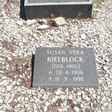 KIELBLOCK Susan Vera nee ABEL 1906-1992