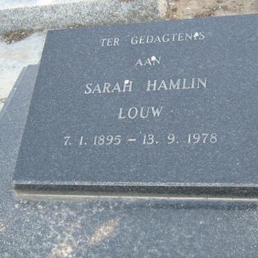 LOUW Sarah Hamlin 1895-1978