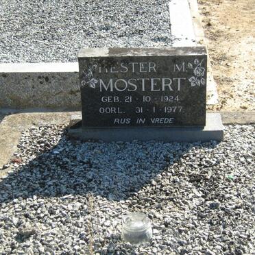 MOSTERT Hester M. 1924-1977