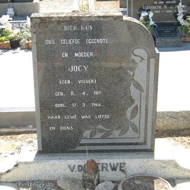 MERWE Jocy, v.d. nee VISSER 1917-1966