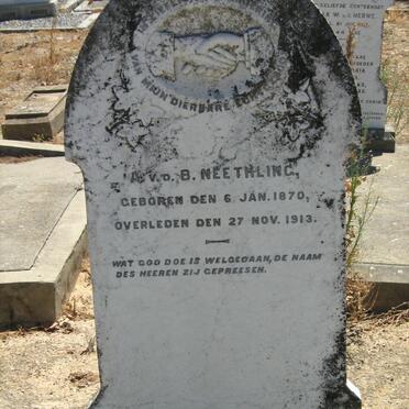 NEETHLING A. v.d. B. 1870-1913