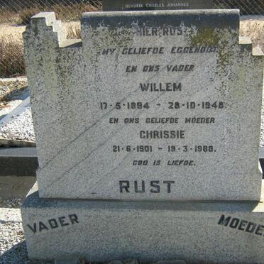 RUST Willem 1894-1948 &amp; Chrissie 1901-1988