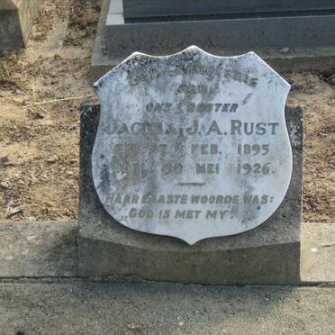 RUST Jacoba J.A. 1895-1926