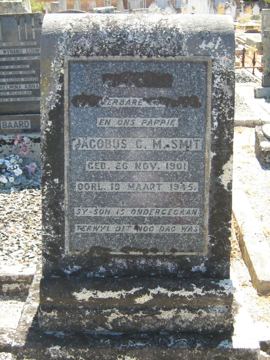 SMIT Jacobus C.M. 1901-1945