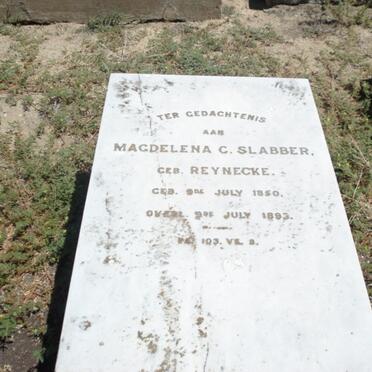 SLABBER Magdelena C. nee REYNECKE 1850-1893