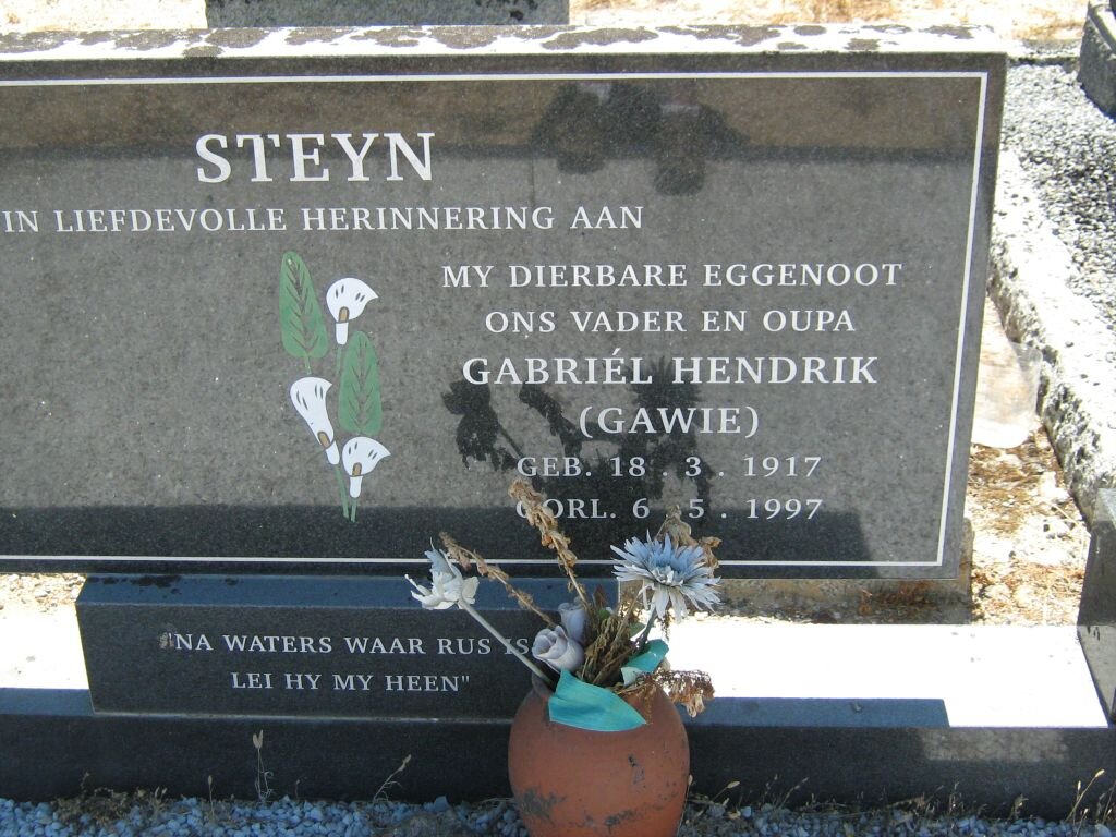 STEYN Gabriél Hendrik 1917-1997