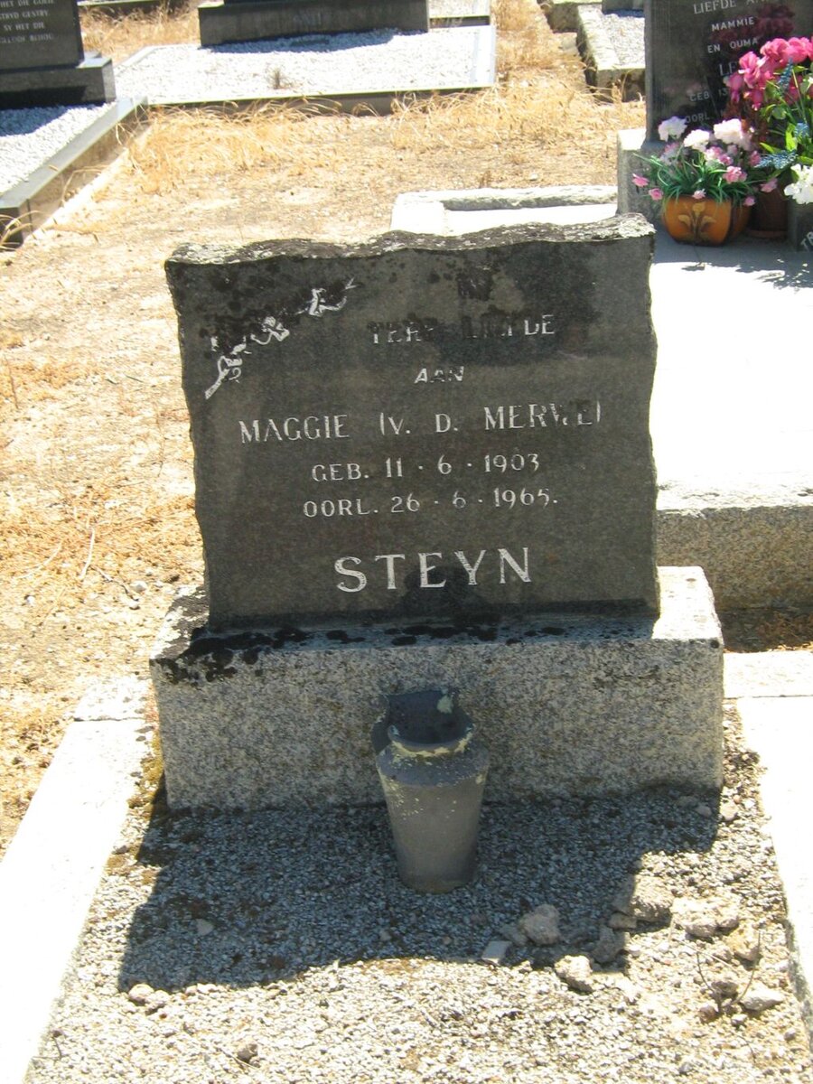 STEYN Maggie nee V.D. MERWE 1903-1965