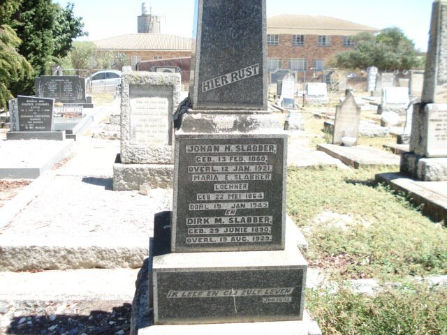 SLABBER Johan H. 1860-1921 &amp; Maria E. LOCHNER 1864-1945, SLABBER Dirk M. 1890-1929