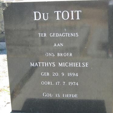 TOIT Matthys Michielse, du 1894-1974