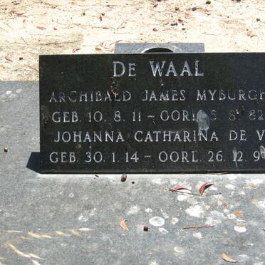 WAAL Archibald James, de 1911-1982 &amp; Johanna Catharina de V. 1914-1994