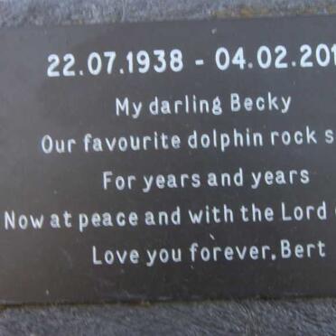 ? Becky 1938-2014