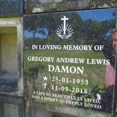 DAMON Gregory Andrew Lewis 1953-2018